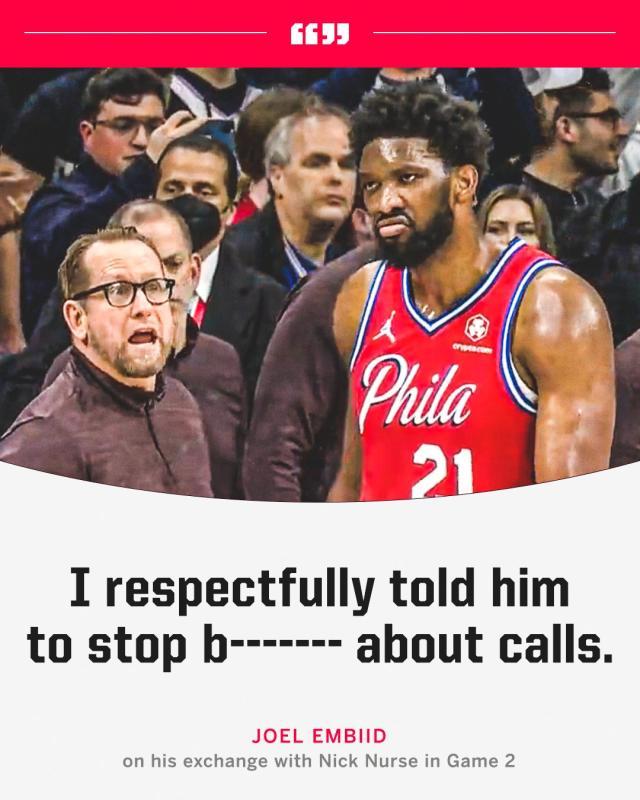 kaiyun-两战25罚引纳斯不满 恩比德：下一场我会打得更凶！