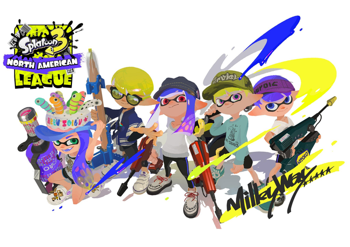 kaiyun-斯普拉遁3北美冠军Milky Way获官方贺图|粉丝应援物产出|喷射战士3|switch_新浪新闻