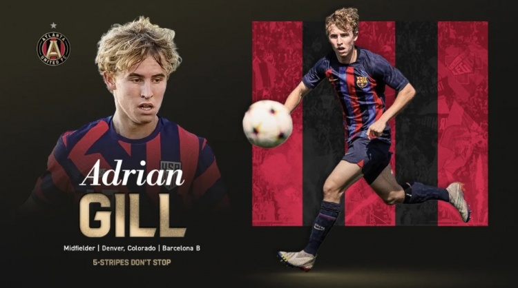 kaiyun-亚特兰大联官方：巴萨20岁中场吉尔转会加盟，签约至2027年6月