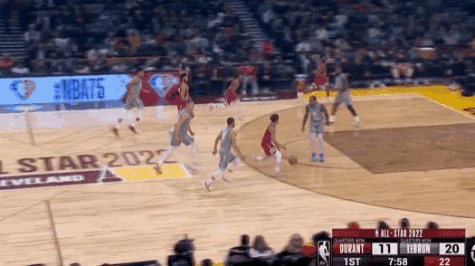 开云-2022全明星赛勒布朗队取胜 库里砍下50分荣膺MVP