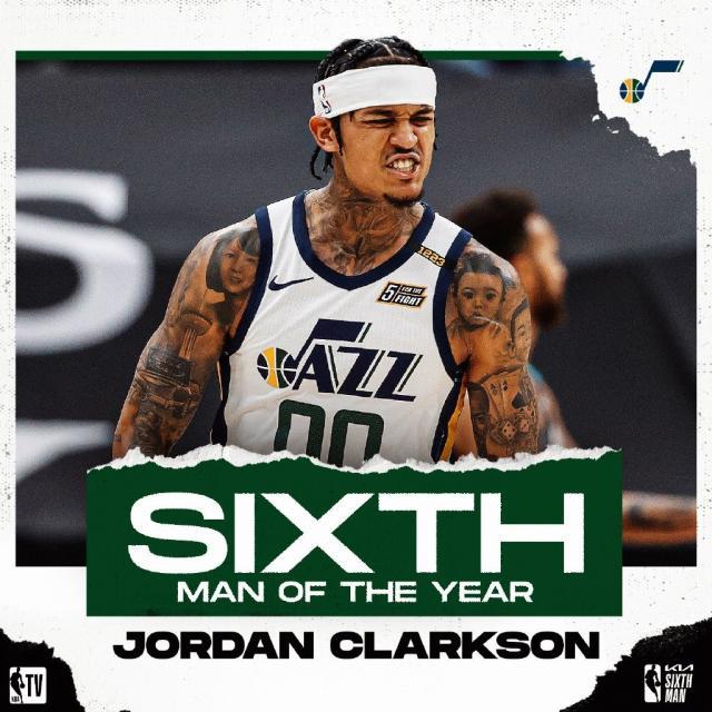 kaiyun-克拉克森力压队友当选本赛季最佳第六人！